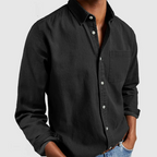 Camicia Casual Da Uomo A Maniche Lunghe Con Taschino Frontale, immagine 5