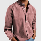 Camicia Casual Da Uomo A Maniche Lunghe Con Taschino Frontale, immagine 9