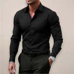 Camicia Slim Da Uomo A Maniche Lunghe Con Colletto Classico, immagine 6