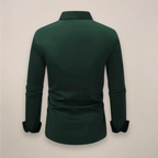 Camicia Slim Da Uomo A Maniche Lunghe Con Colletto Classico, immagine 8