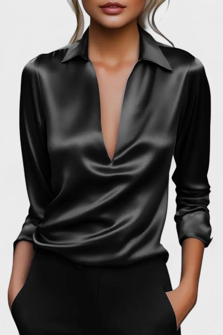 Maniche Lunghe Top Donna | Scollo a V & Comfort