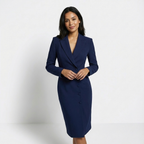 Abito Blazer Midi Da Donna Con Revers E Bottoni Frontali, immagine 3