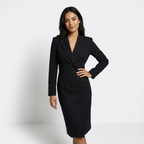 Abito Blazer Midi Da Donna Con Revers E Bottoni Frontali, immagine 5