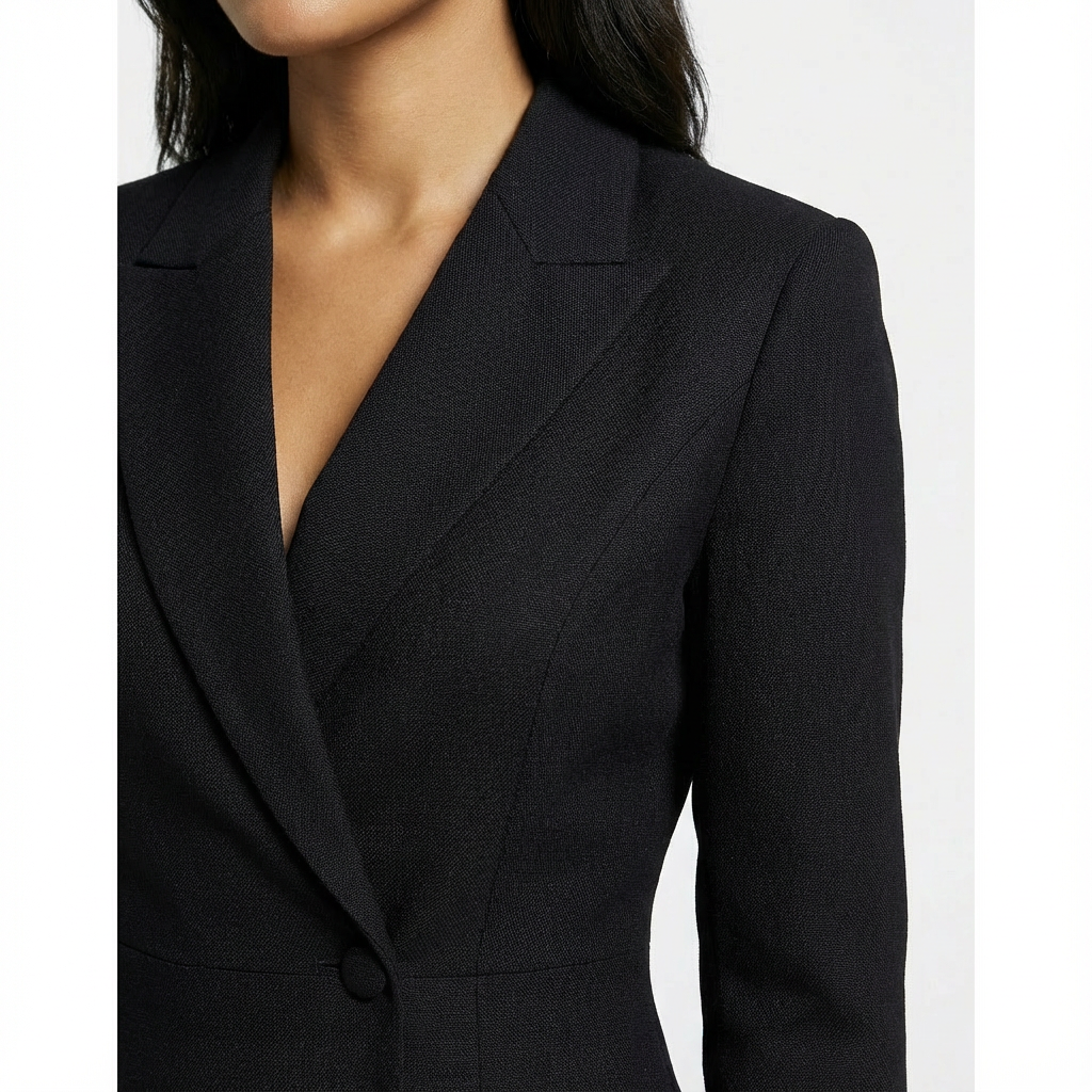 Abito Blazer Midi Da Donna Con Revers E Bottoni Frontali, immagine 8