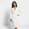Abito Blazer Midi Da Donna Con Revers E Bottoni Frontali, immagine 1