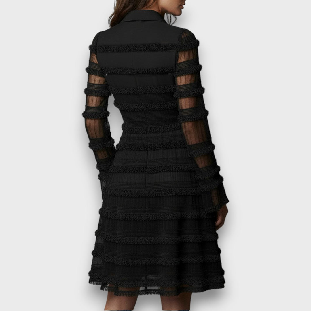 Maniche Lunghe Vestito Donna | Scollo a V & Silhouette Svasata
