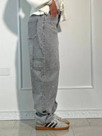 Jeans Balloon Da Donna A Gamba Larga Con Dettagli Brillanti, immagine 11