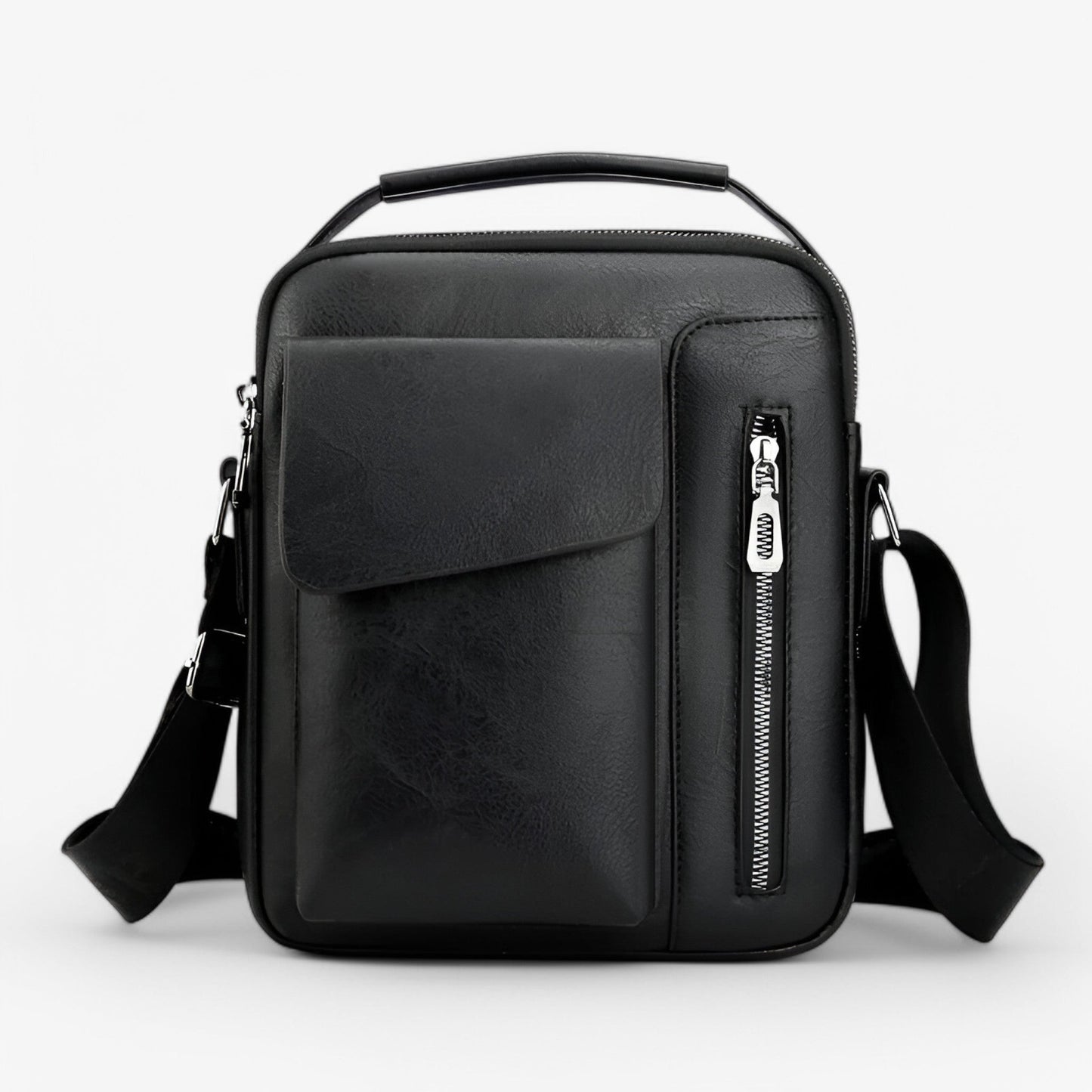 Borsa A Tracolla Marrone Multiscomparto Uomo — Mantova, immagine 5