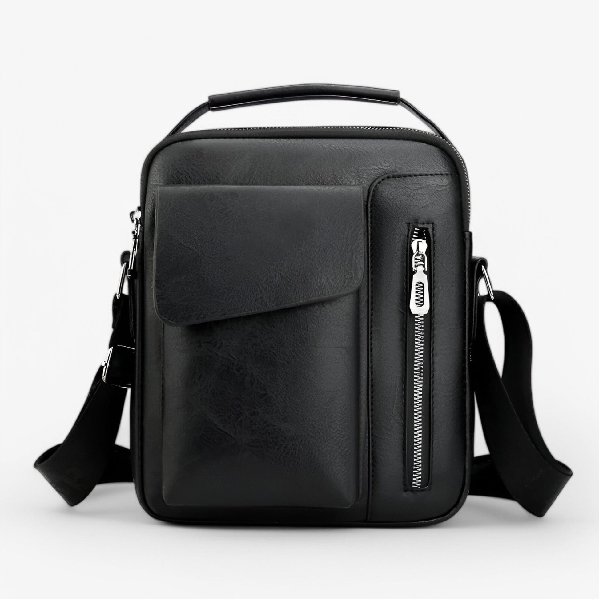 Borsa A Tracolla Marrone Multiscomparto Uomo — Mantova, immagine 5