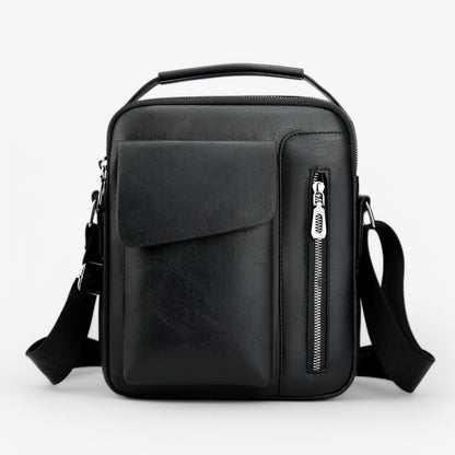 Borsa A Tracolla Marrone Multiscomparto Uomo — Mantova, immagine 5