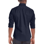 Camicia Classica Da Uomo A Maniche Lunghe Con Bottoni, immagine 5