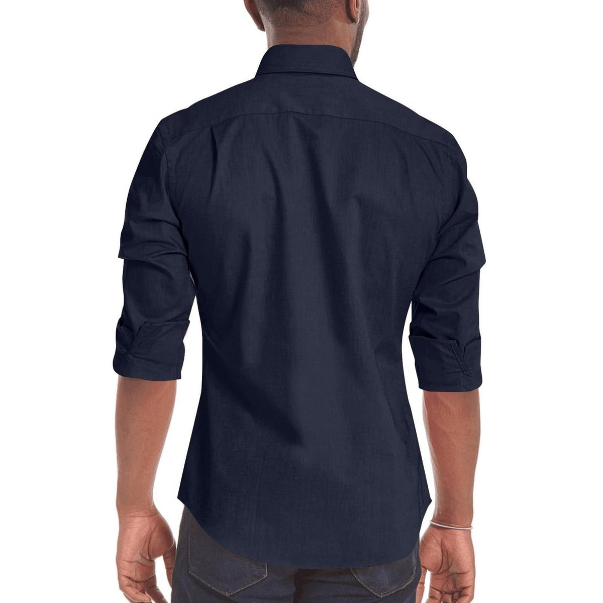 Camicia Classica Da Uomo A Maniche Lunghe Con Bottoni, immagine 5