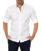 Camicia Classica Da Uomo A Maniche Lunghe Con Bottoni, immagine 6
