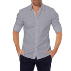 Camicia Classica Da Uomo A Maniche Lunghe Con Bottoni, immagine 10