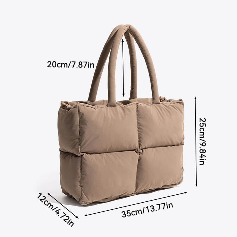 Borsa Tote Puffer Multicolore Donna — Nuvola, immagine 9