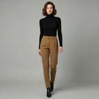 Pantaloni Eleganti Da Donna A Vita Alta Con Gamba Dritta, immagine 1