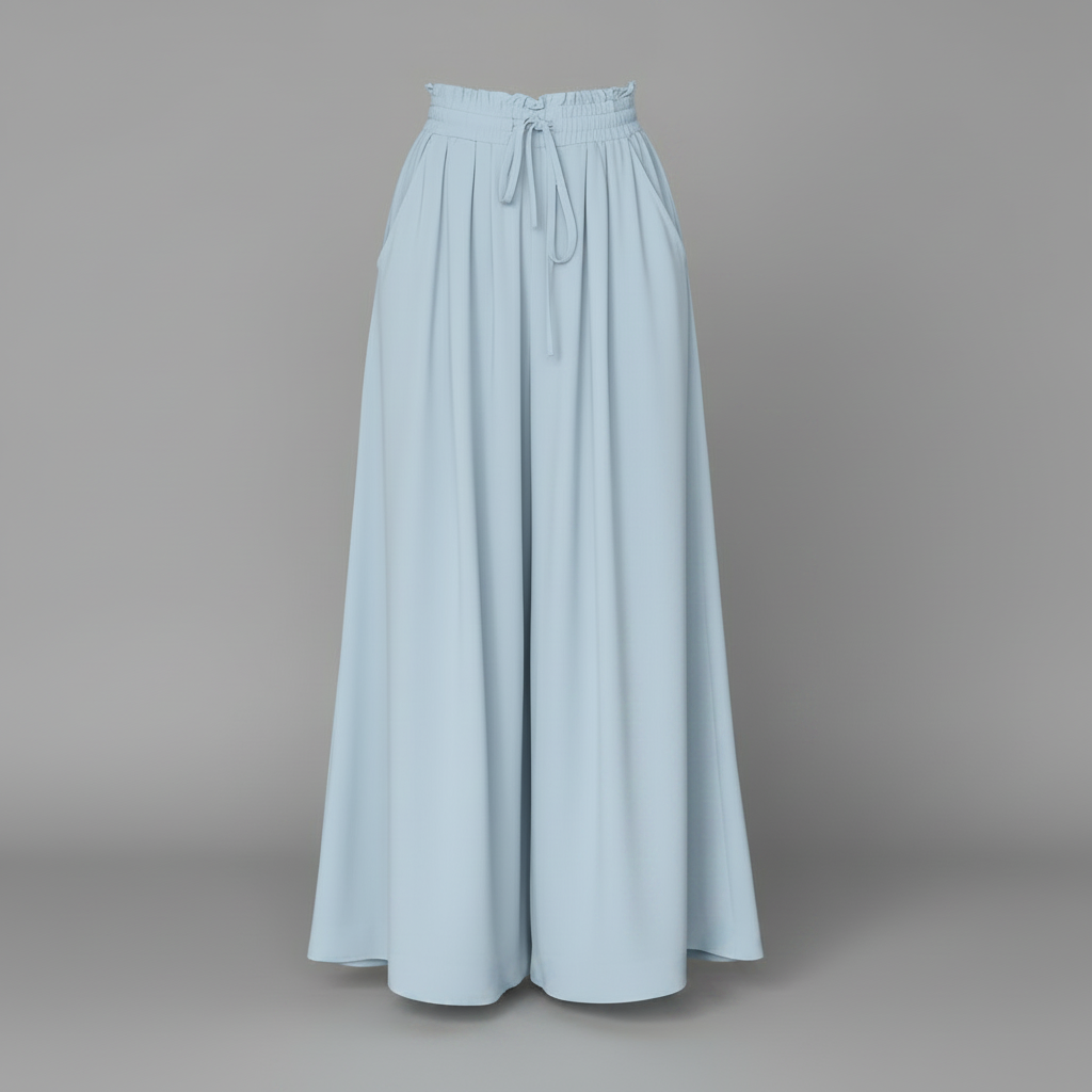 Pantaloni Eleganti Da Donna A Gamba Larga Con Vita Alta, immagine 8
