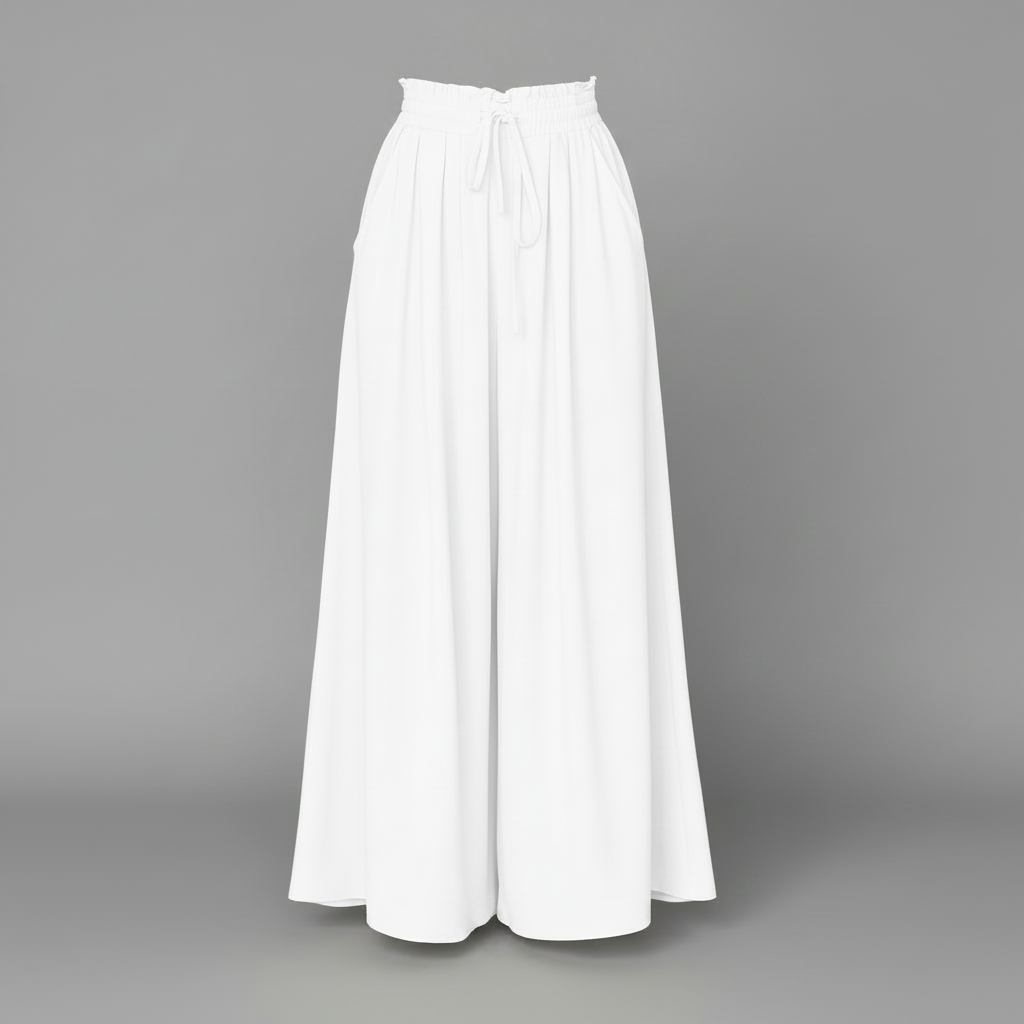Pantaloni Eleganti Da Donna A Gamba Larga Con Vita Alta, immagine 9