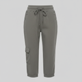 Pantaloni Cargo Casual Da Donna Con Coulisse E Tasche, immagine 8