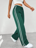 Pantaloni Jogger Da Donna A Vita Alta Con Gamba Larga, immagine 3