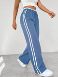 Pantaloni Jogger Da Donna A Vita Alta Con Gamba Larga, immagine 1