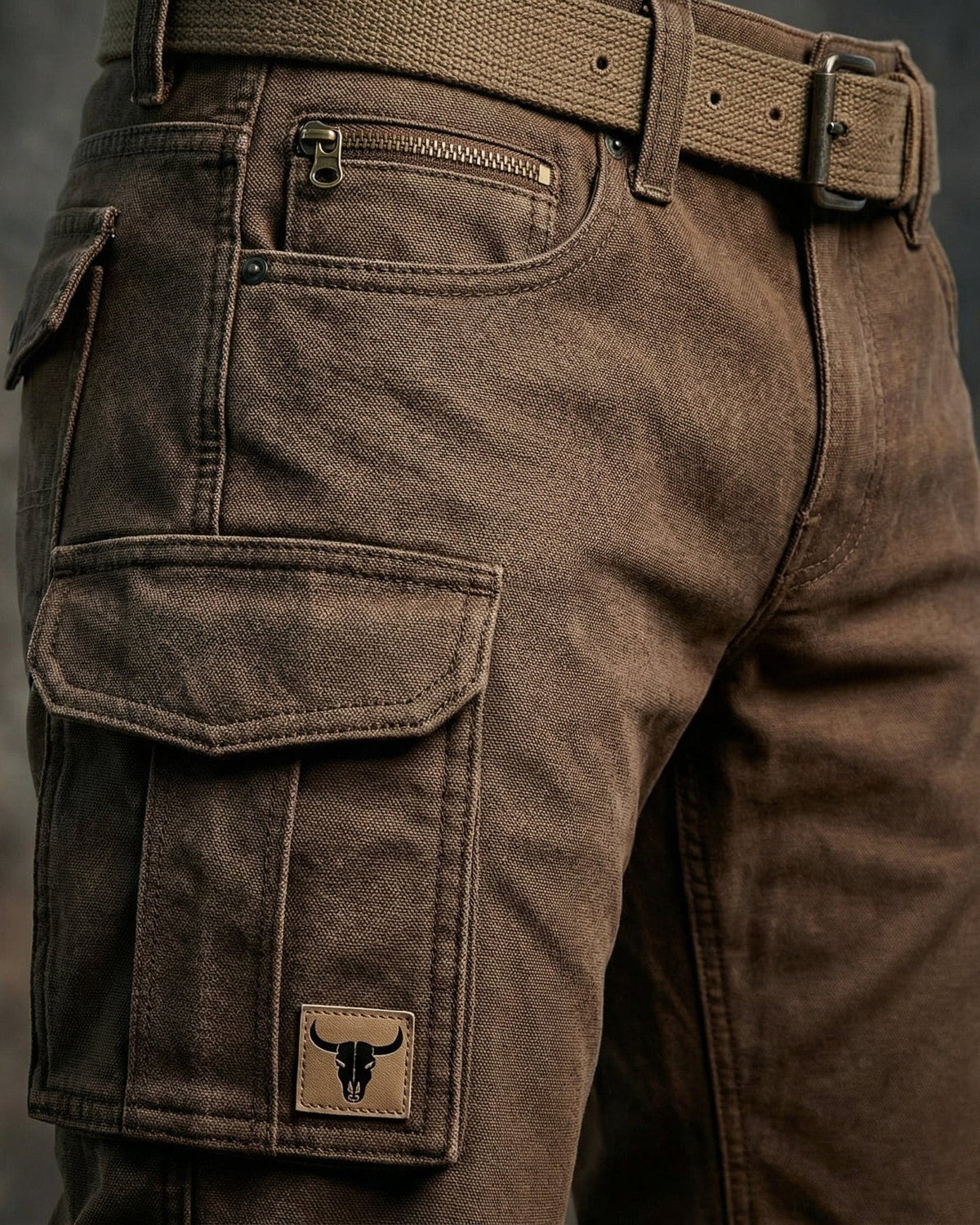Pantaloni Cargo Utility Da Uomo Con Tasche Multiple, immagine 5