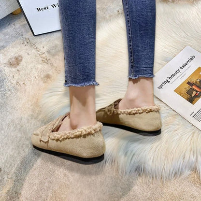 Cozy Winter Furry — Mocassini Da Donna, immagine 1