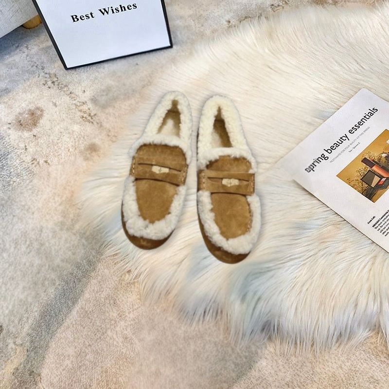 Cozy Winter With Fur Lining — Mocassini Da Donna, immagine 1