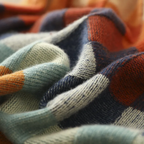 Pullover Donna | Collo Alto con Fantasia a Quadri & Comfort