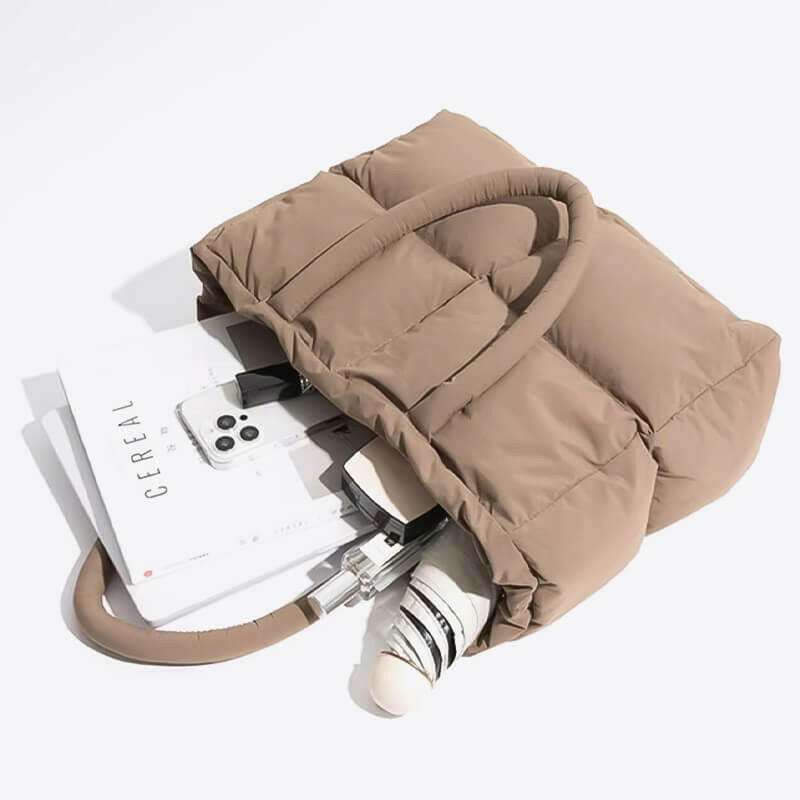 Borsa Tote Puffer Multicolore Donna — Nuvola, immagine 3
