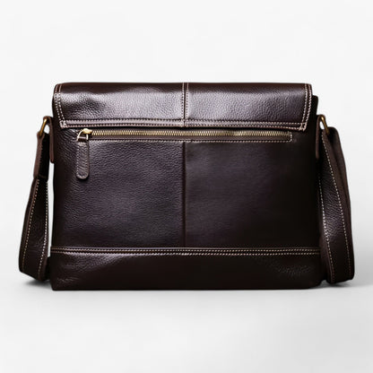 Borsa Messenger Marrone Multiscomparto Unisex — Verona, immagine 4