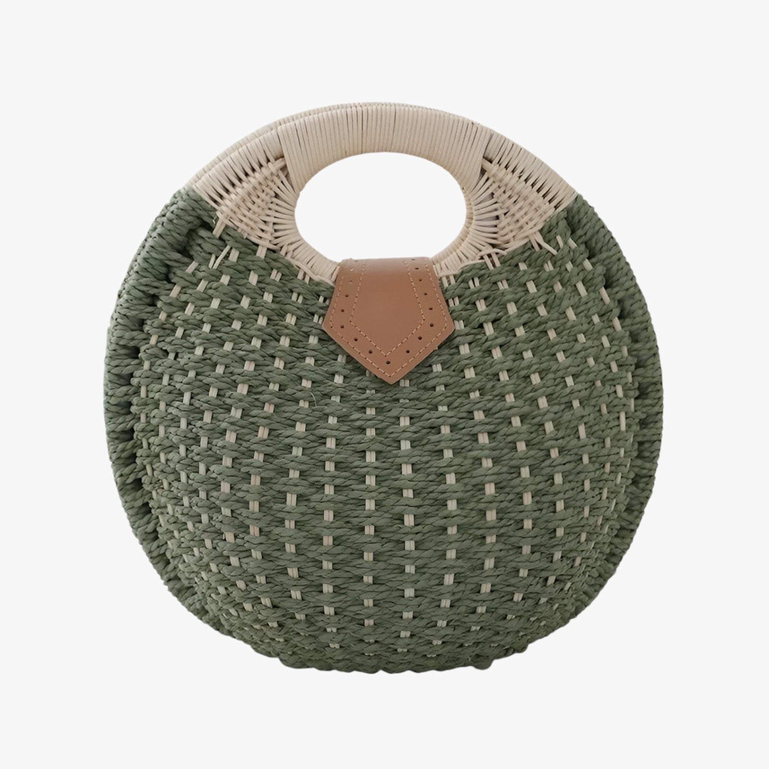 Borsa A Mano Gialla Intrecciata Donna — Sorrento, immagine 3