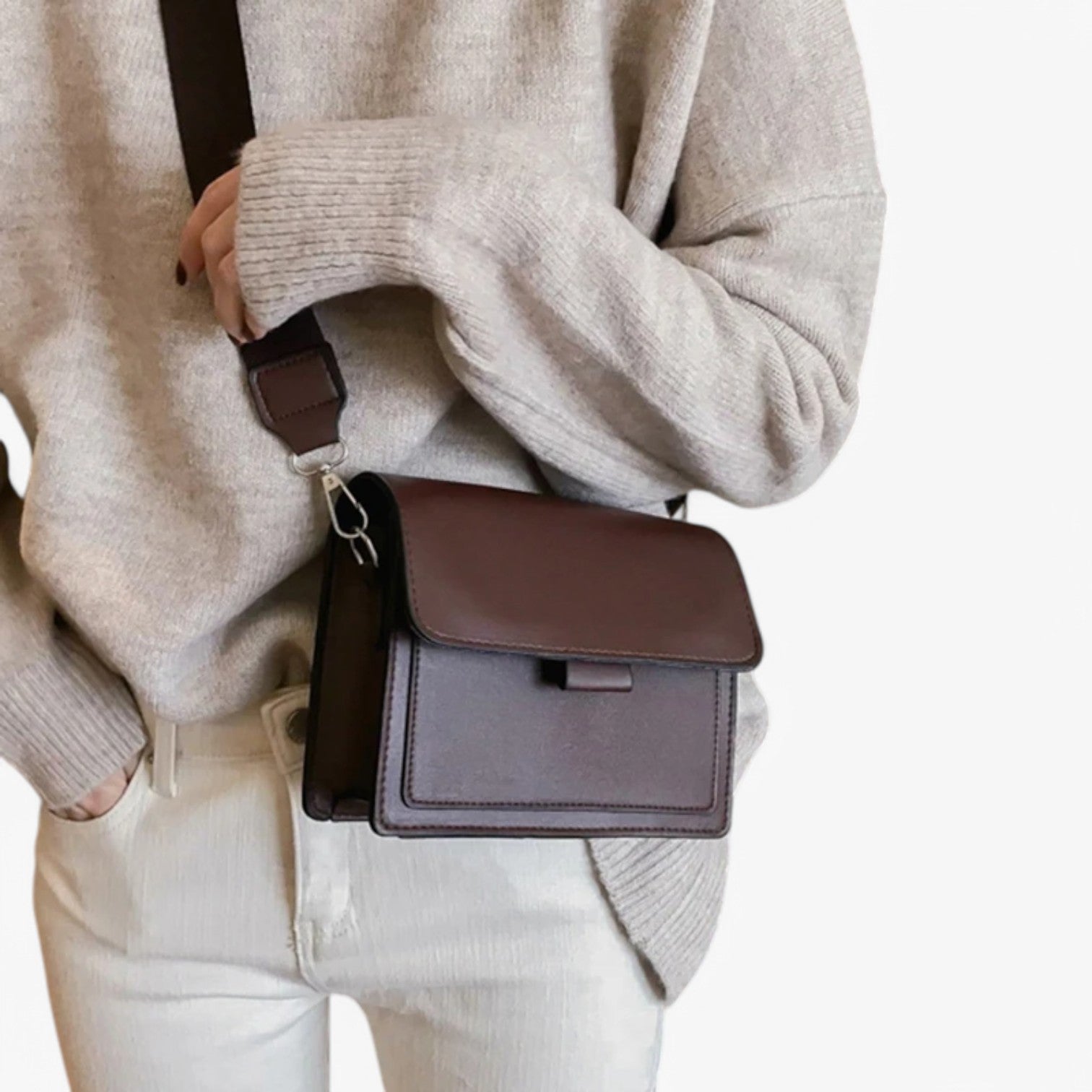 Borsa A Tracolla Multicolore Con Patta Donna — Asti, immagine 2