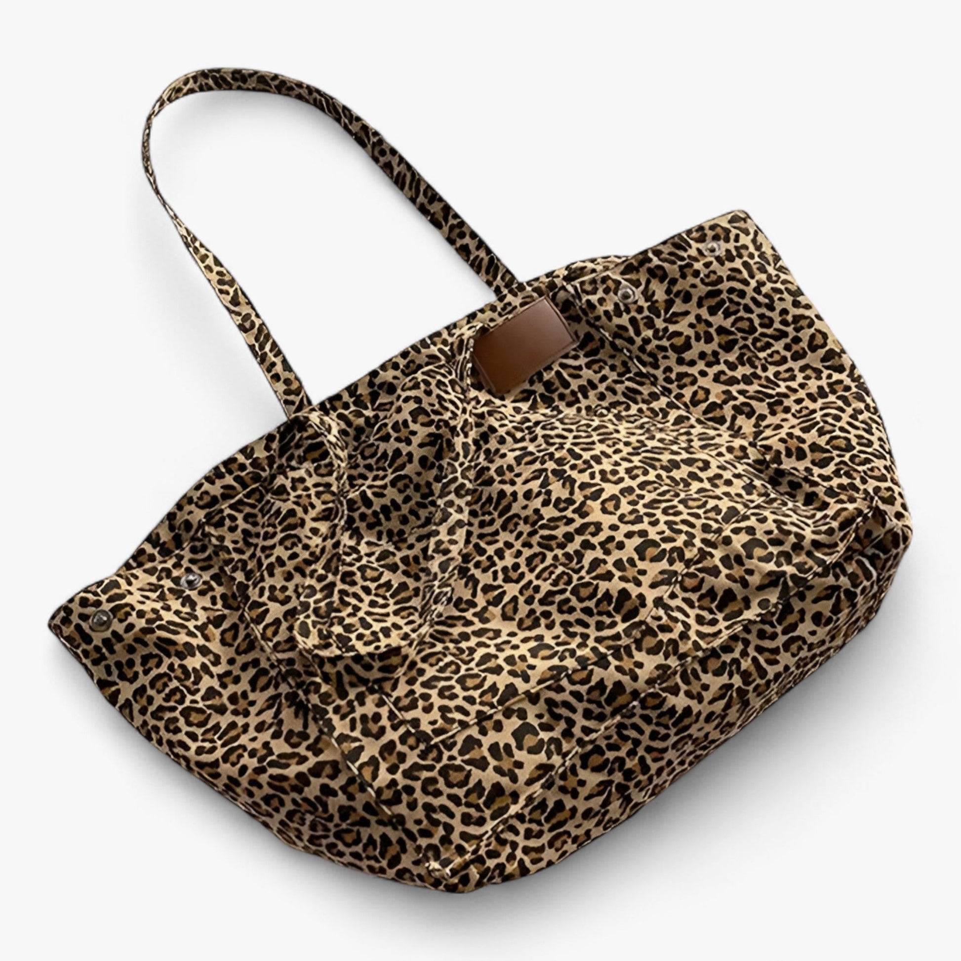 Borsa Tote Leopardata Ampia Donna — Natalie, immagine 4