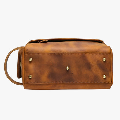 Beauty Case Da Viaggio Marrone Multiscomparto Uomo — Como, immagine 3