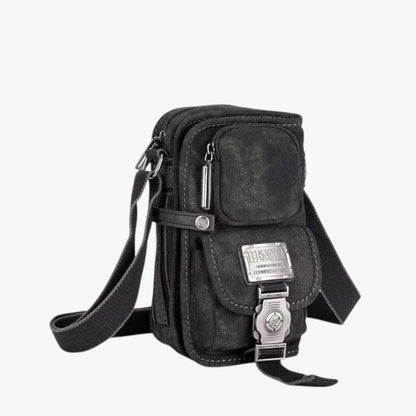 Borsa A Tracolla Nera Multitasche Uomo — Torino, immagine 4