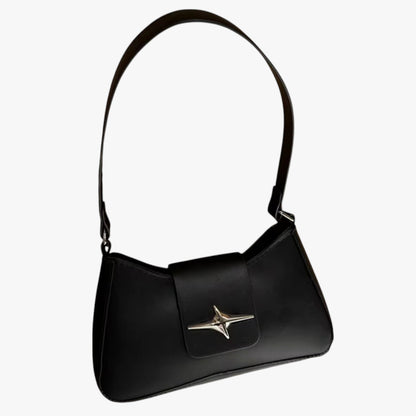 Borsa A Spalla Nera Compatta Donna — Y2K, immagine 3