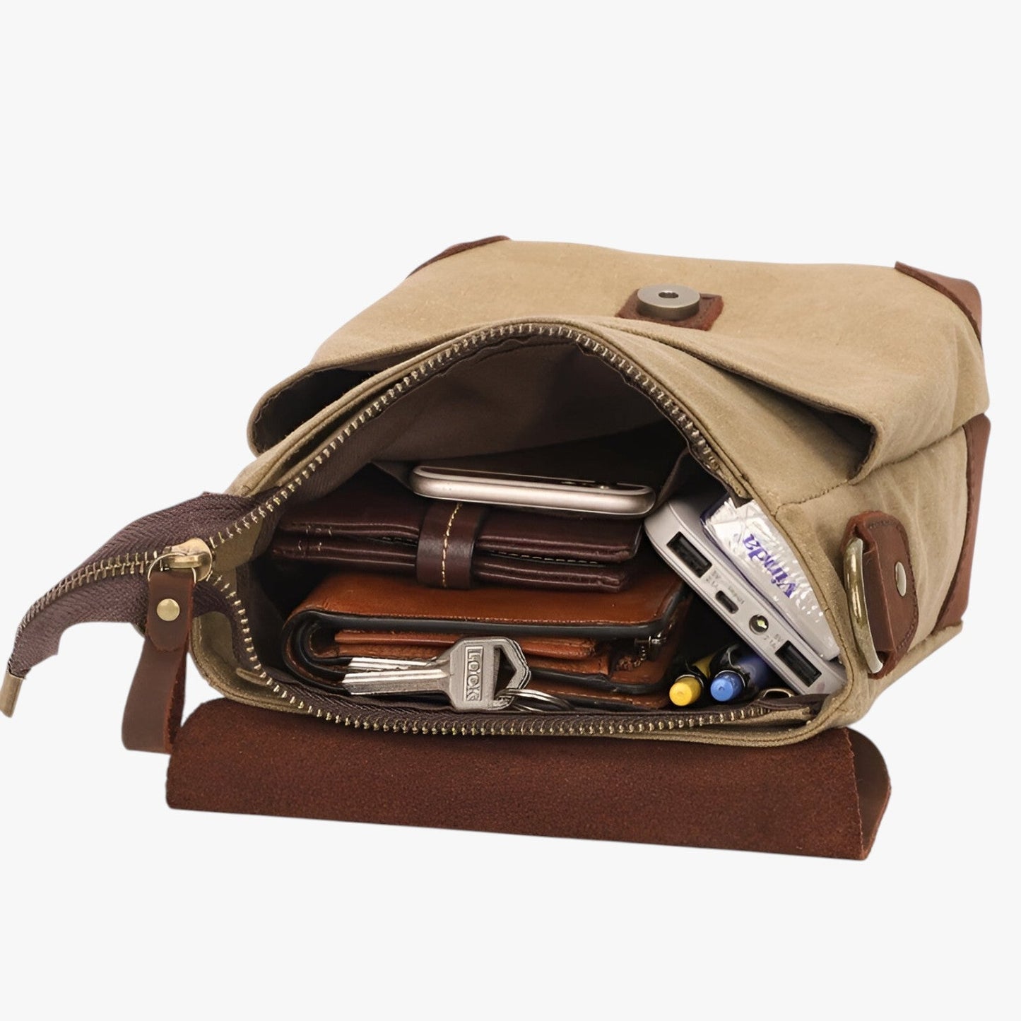 Borsa Messenger Multicolore In Tela Donna — Assisi, immagine 4