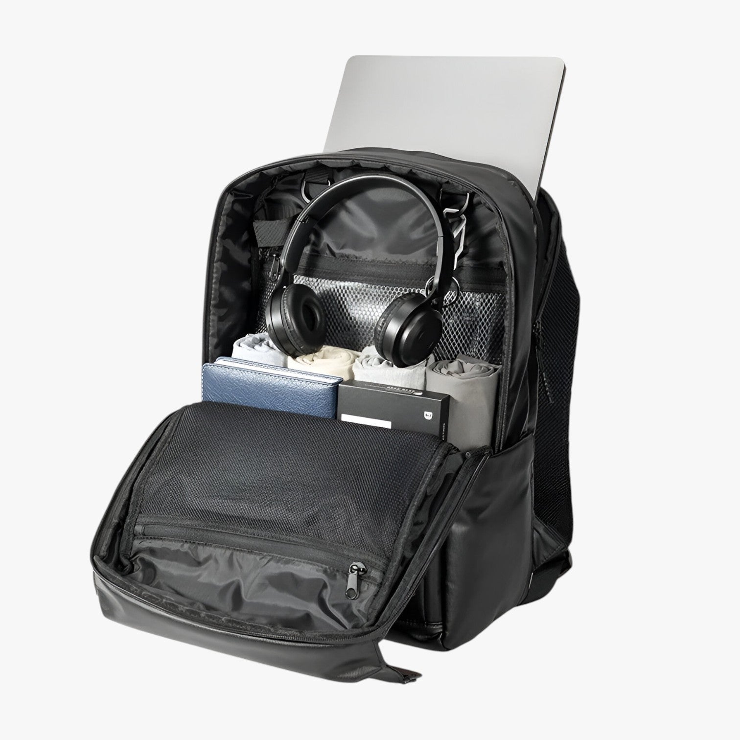 Zaino Nero Porta Laptop Da 15,6 Pollici Uomo — College, immagine 4