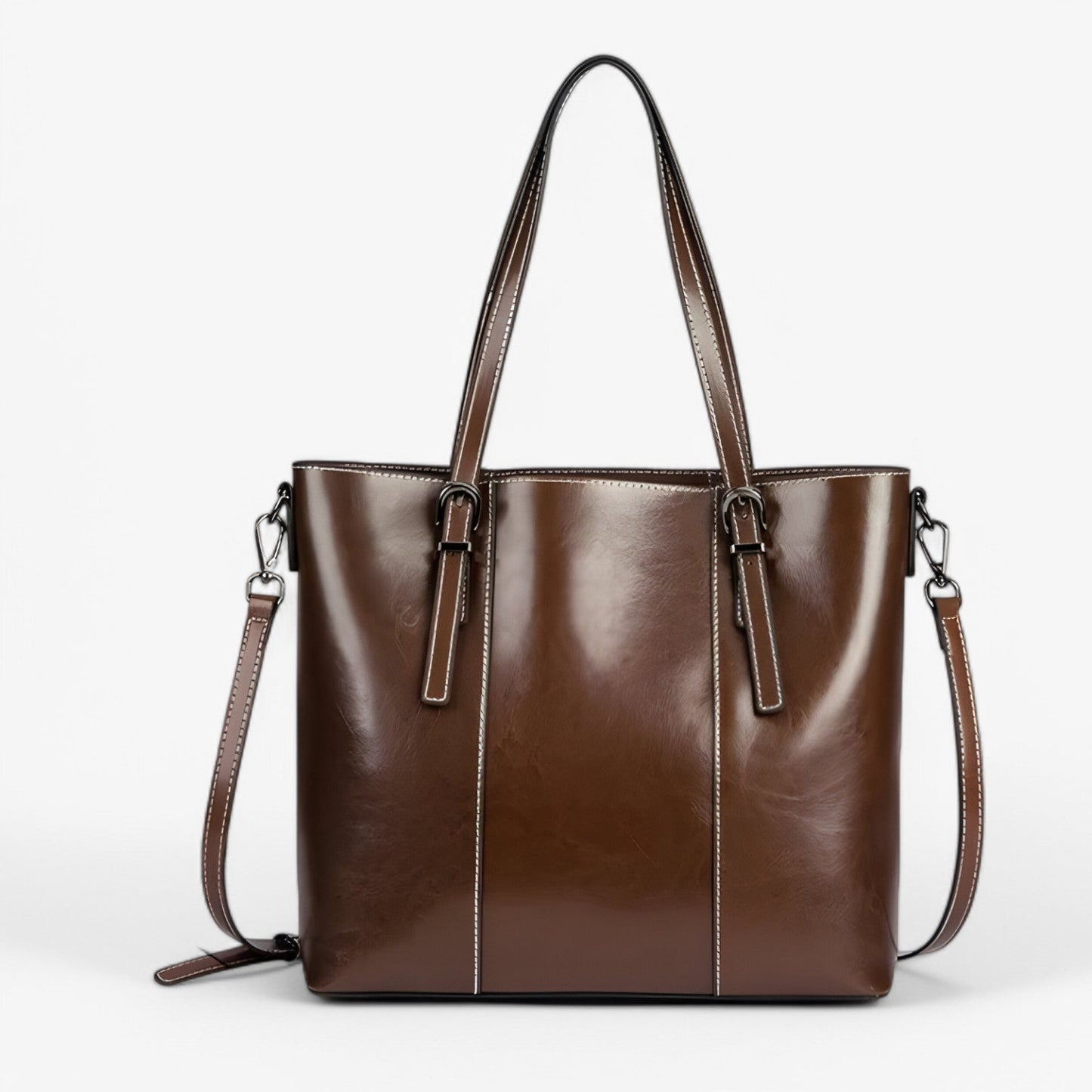 Borsa Tote Marrone Capiente Donna — Imola, immagine 5