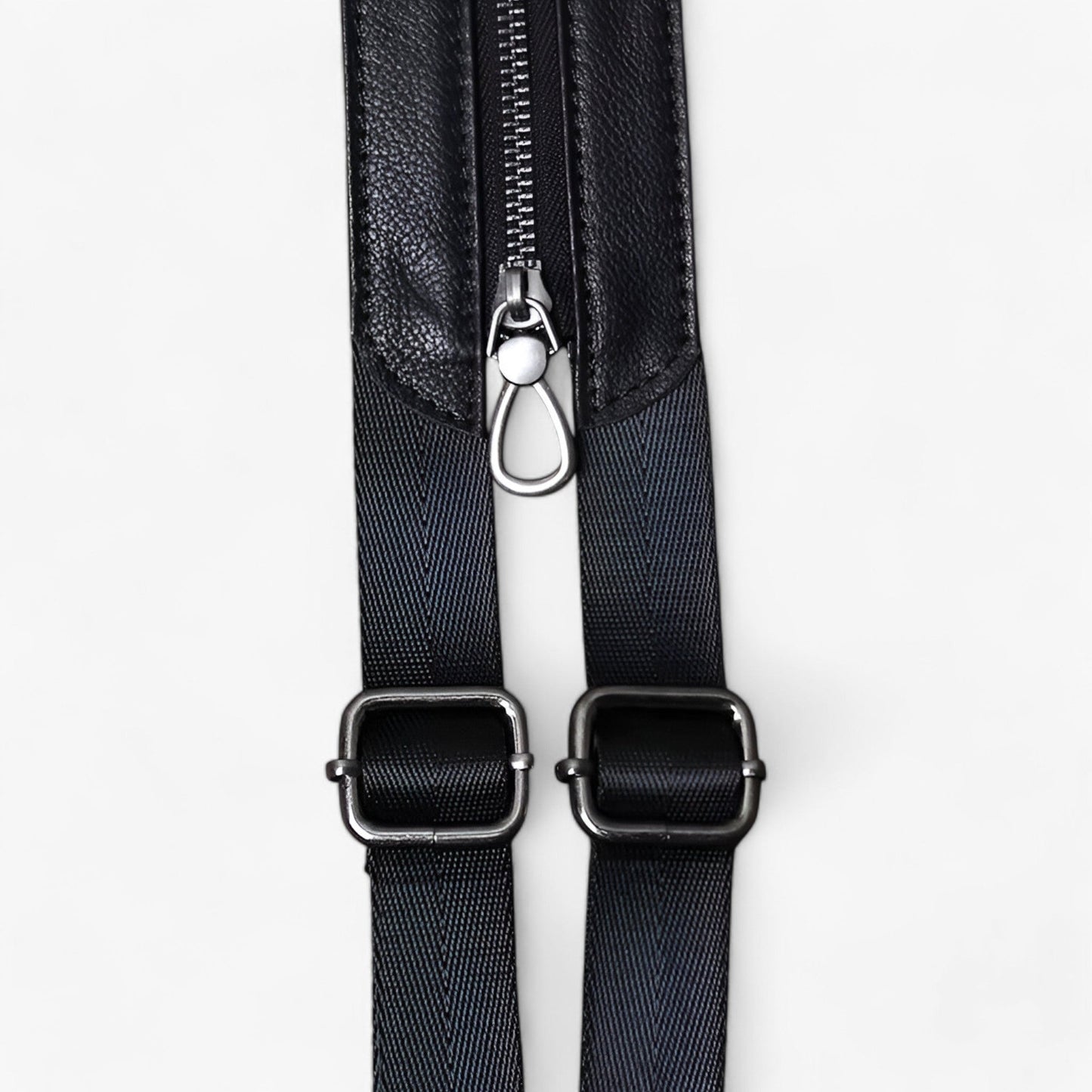 Zaino Borsa 2 In 1 Nero Multitasche Donna — Lucca, immagine 7
