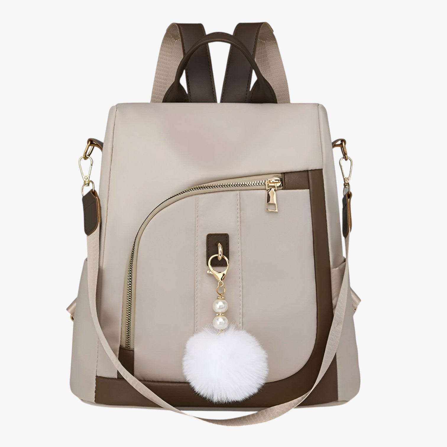 Zaino Borsa Multicolore Con Pompon Donna — Fiocco, immagine 1