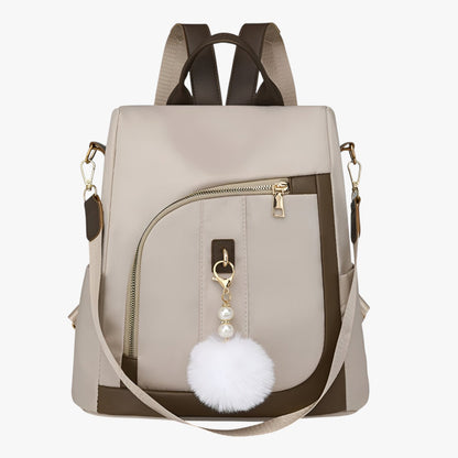Zaino Borsa Multicolore Con Pompon Donna — Fiocco, immagine 1