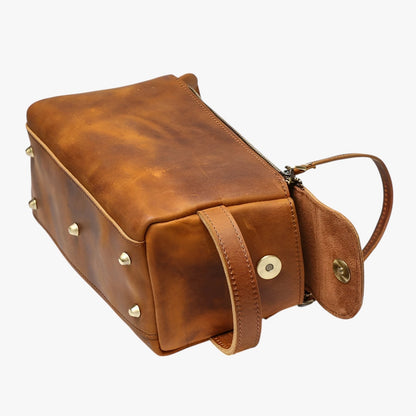 Beauty Case Da Viaggio Marrone Multiscomparto Uomo — Como, immagine 2