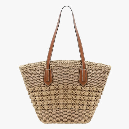 Borsa Tote In Paglia Marrone Donna — Procida, immagine 3