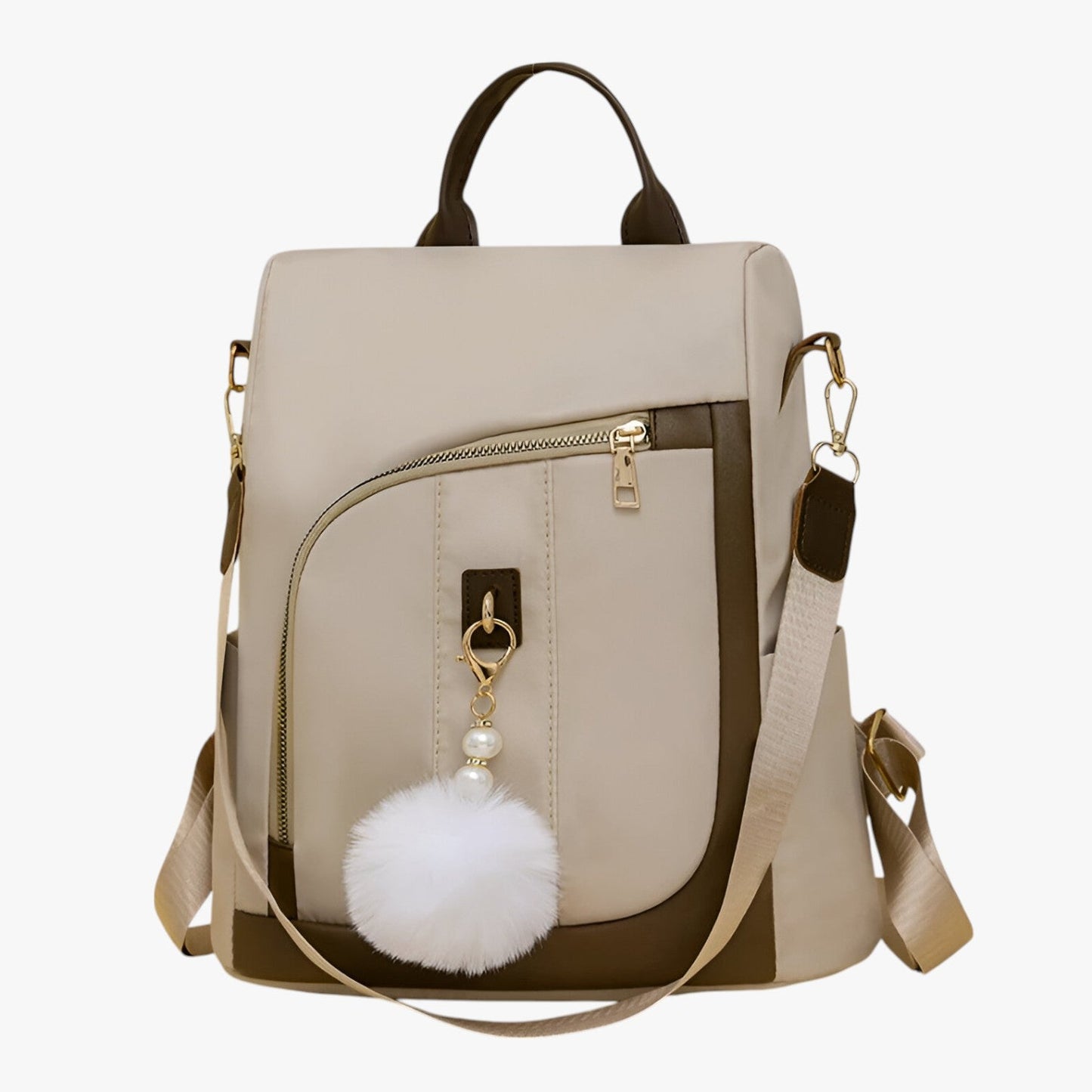 Zaino Borsa Multicolore Con Pompon Donna — Fiocco, immagine 4