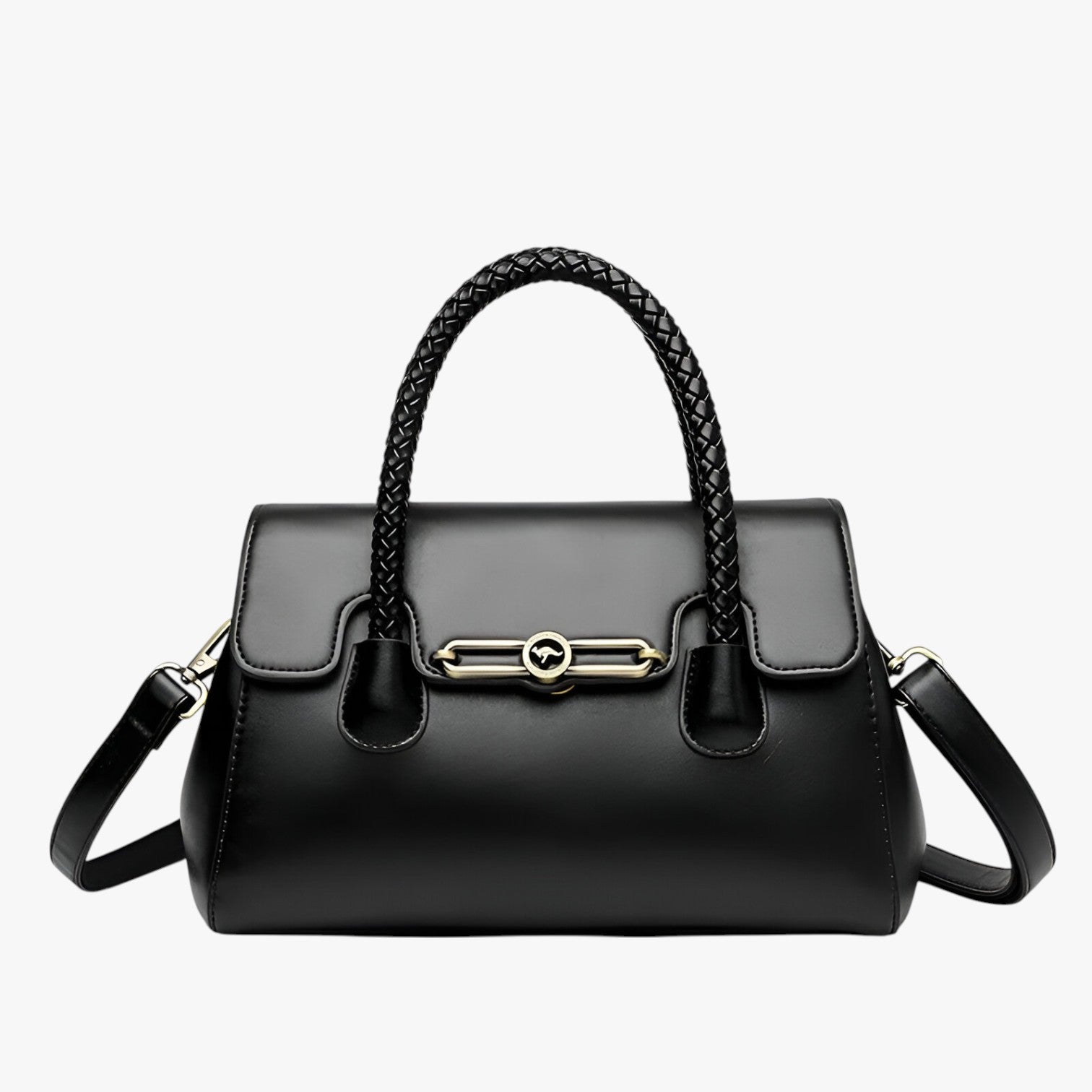 Borsa A Mano Marrone Compatta Donna — Pavia, immagine 1
