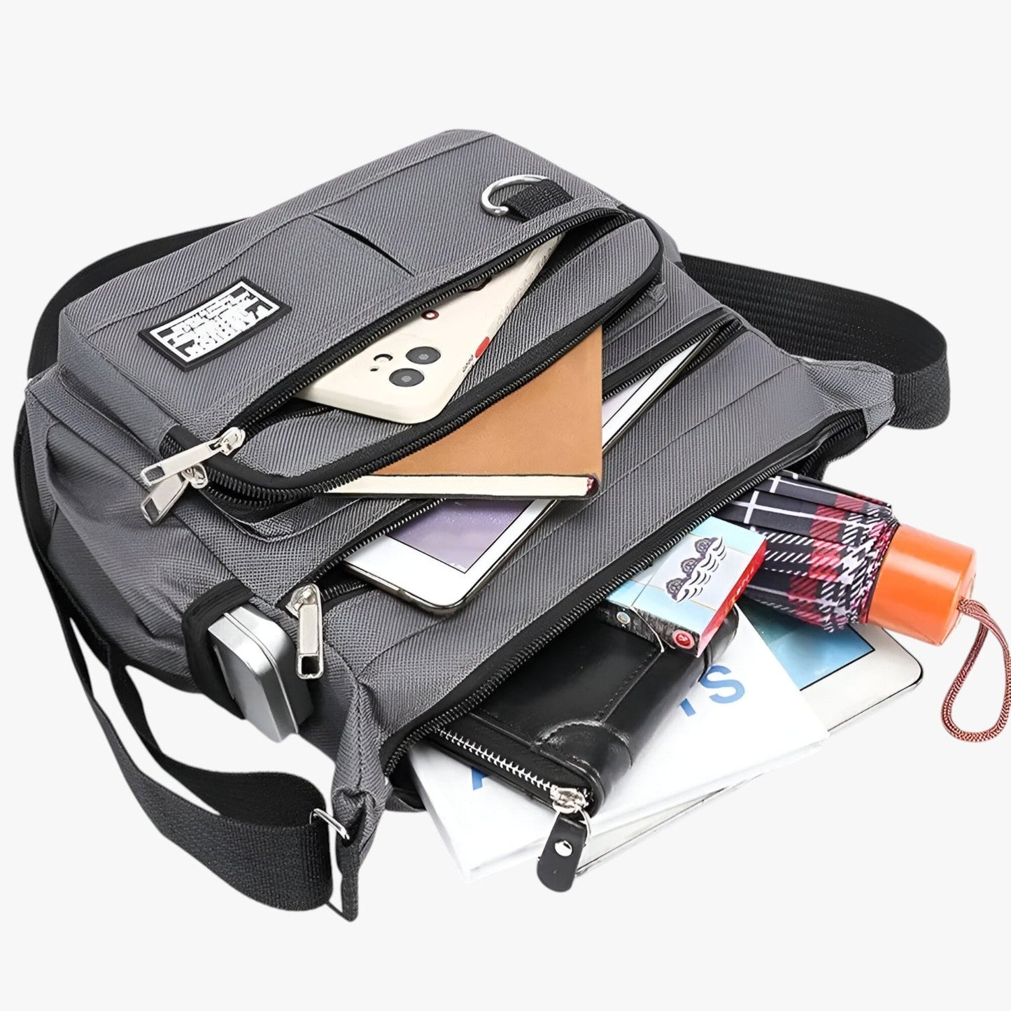 Borsa Messenger Multicolore Multitasche Unisex — Savona, immagine 6