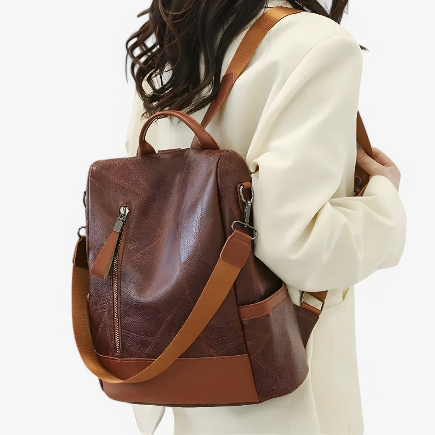 Zaino Multicolore Capiente Donna — Roma, immagine 3