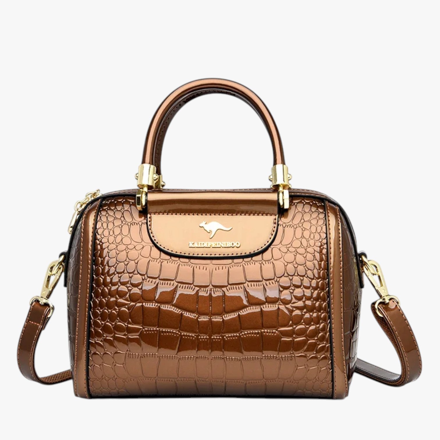 Borsa A Mano Multicolore Effetto Coccodrillo Donna — Garda, immagine 12